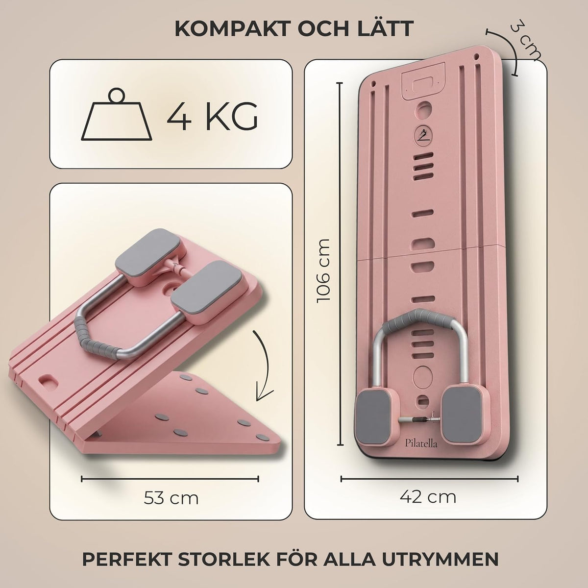 6-i-1 Pilatesbräda – Multifunktionell Träning för Hela Kroppen