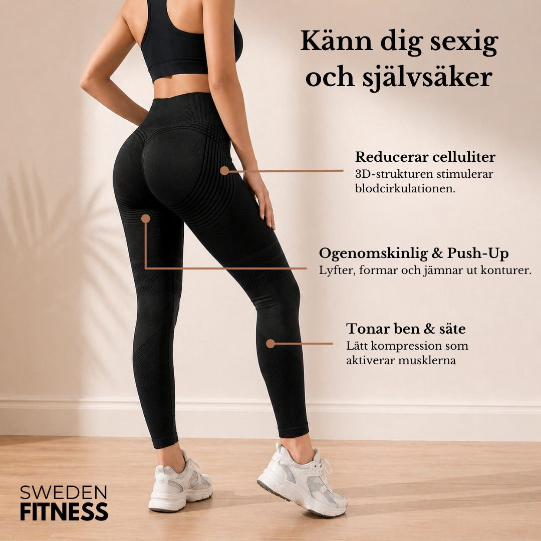 Sweden Fitness™ - 3D Sculpt Anti-Cellulit Leggings - Forma din silhuett utan ansträngning