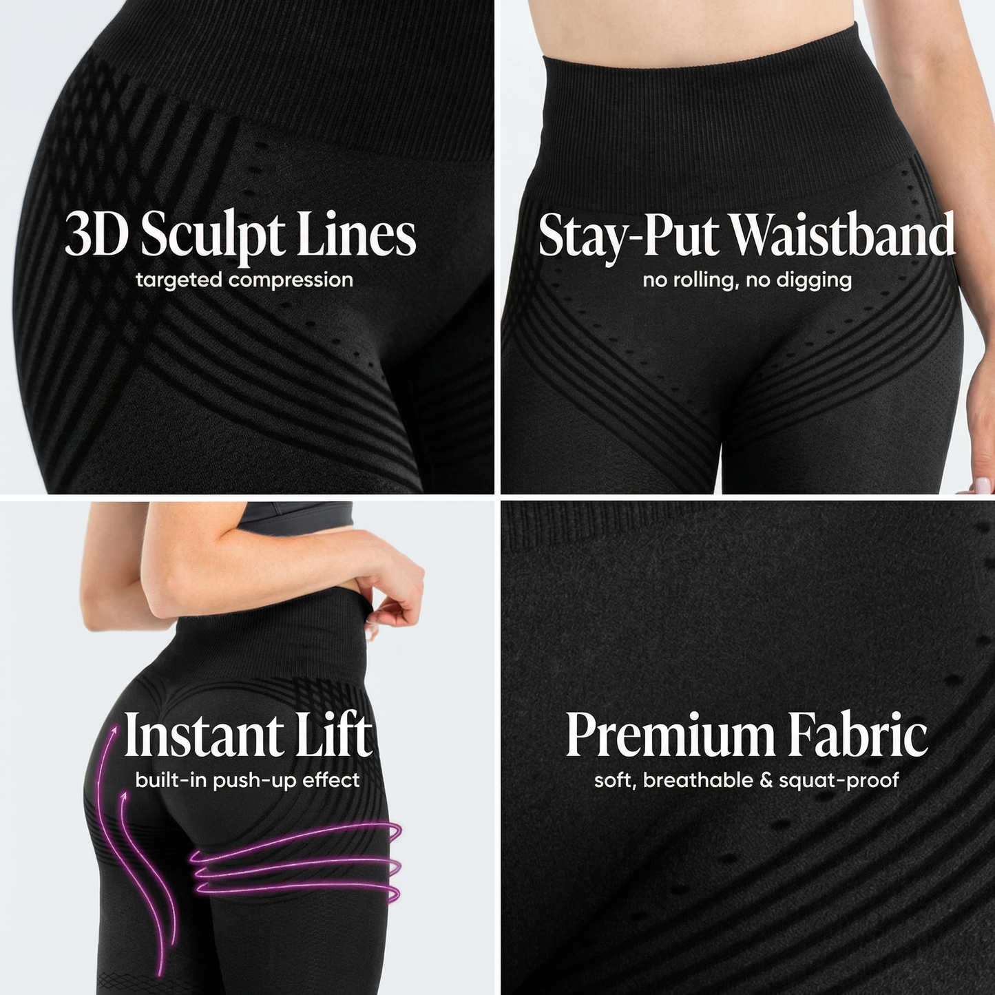 Lift, Shape & Smooth Leggings – Anti-Cellulite 3D Sculpt™ technology